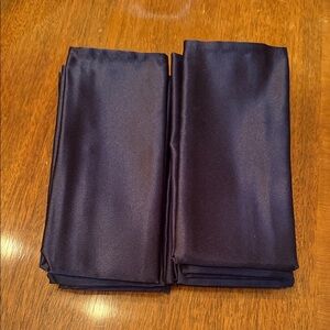 10 Jubilee Black Elegant Cloth Napkins -NWOT